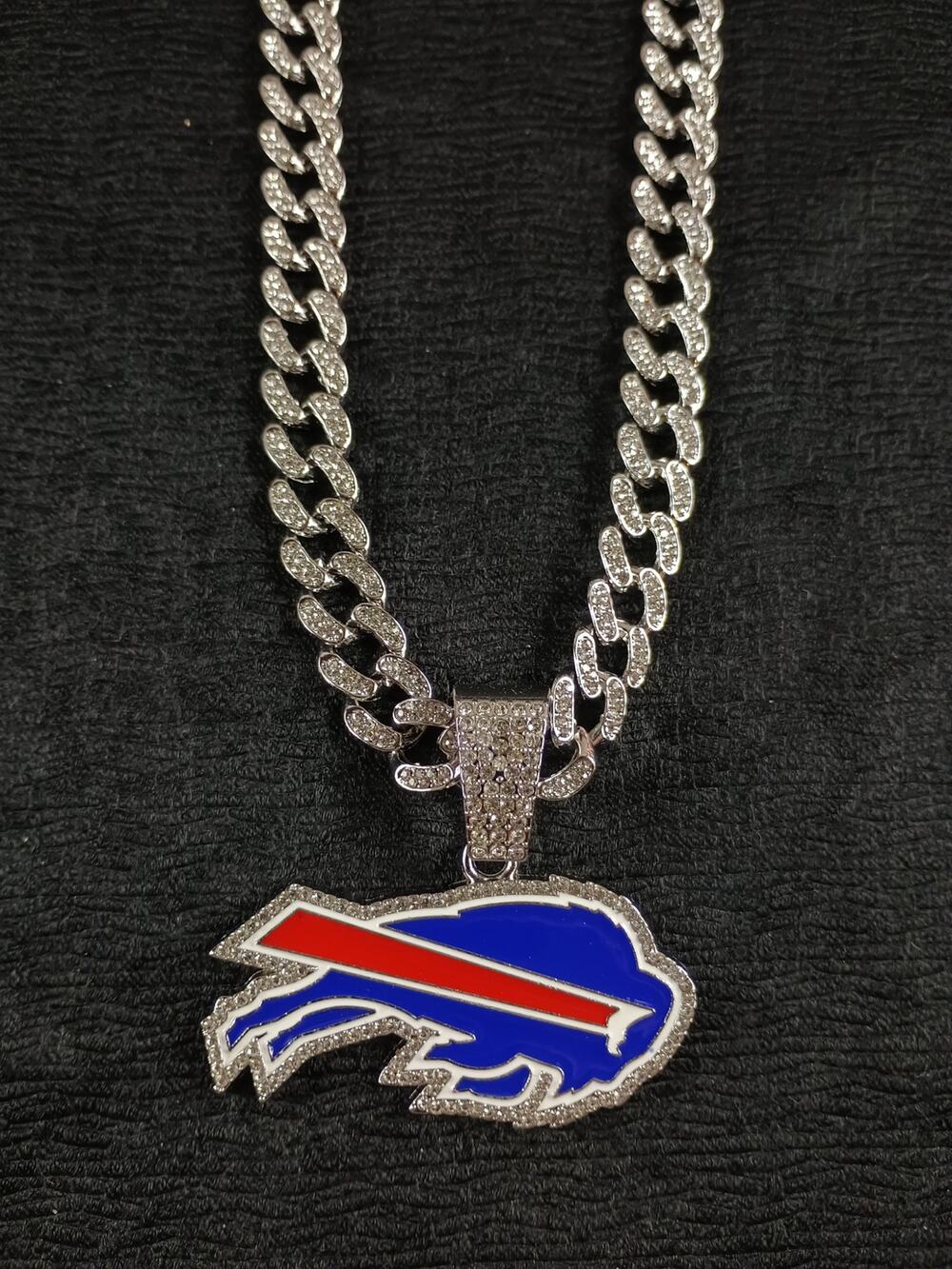 Buffalo Bills Necklace Pendant Chain Link NFL Football Hip Hop Jewelry